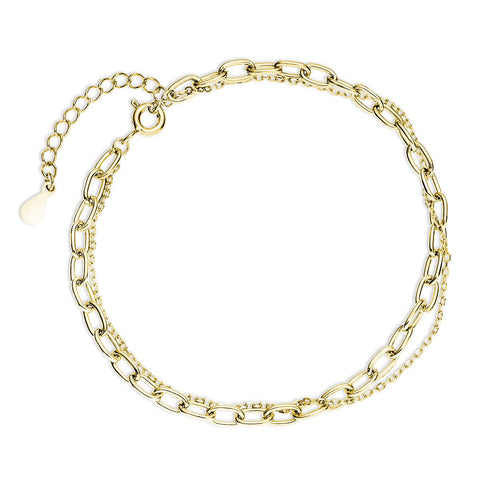 Chique Gouden Schakelarmband voor Dames met Verstelbare Sluiting - Studio Mama