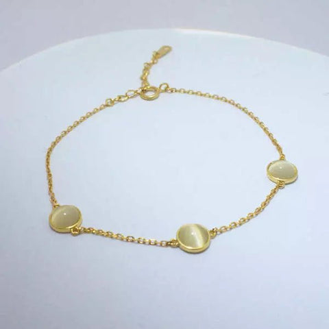 Armband Cat Eye Goud - Studio Mama