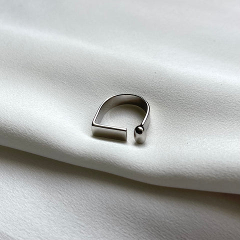 Ring Abstract Silver