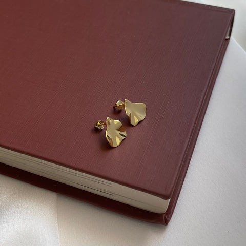 Ohrringe Abstrakte Ohrstecker gold