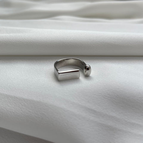 Ring Abstract Silver