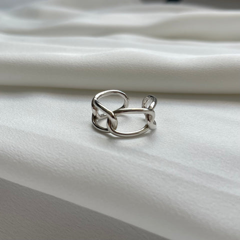 Ring Chunky Chain Silver