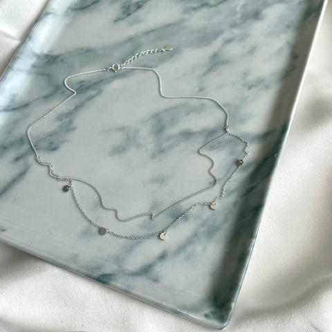 Ketting Shimmer Stack zilver