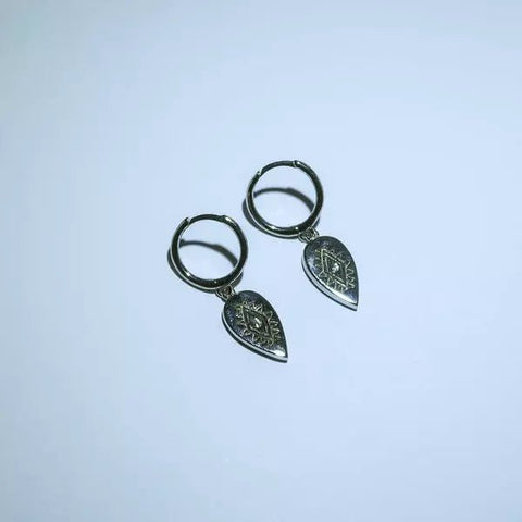 Oorbellen Sunshine zilver - Studio Mama