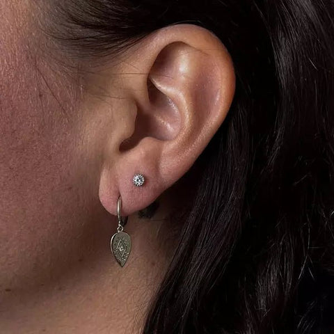 Oorbellen Sunshine zilver - Studio Mama