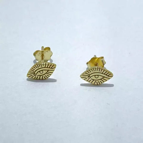 Oorknopjes Evil Eye Studs goud - Studio Mama