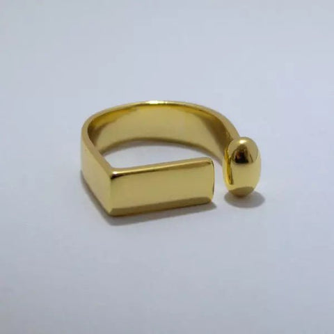 Ring Abstract Gold - Studio Mama