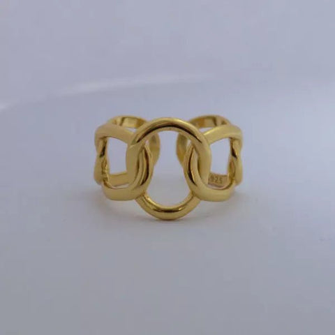 Ring Chunky Chain Gold - Studio Mama