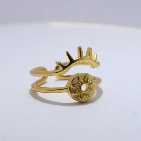 Ring Sun Child Gold - Studio Mama